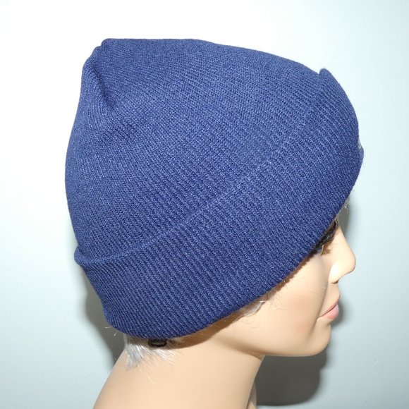 Kangol Knit Cap Beanie Navy/Dark Blue White Logo - Picture 6 of 9
